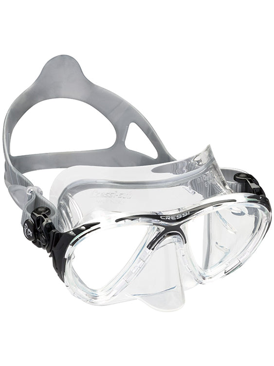 Cressi Big Eyes Evolution Crystal Prescription Dive Mask Clear Black