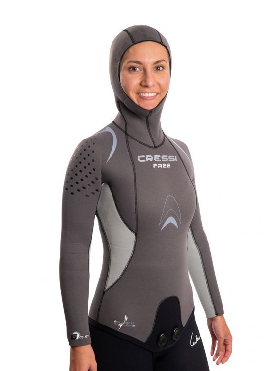 Cressi Free 5mm Freediving Wetsuit Ladies Top Side