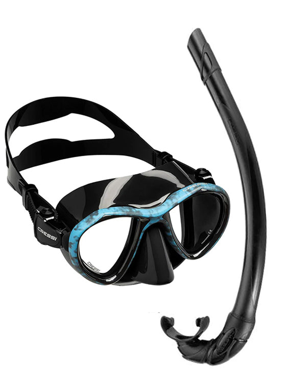 Cressi Metis Corsica Snorkel Set Blue