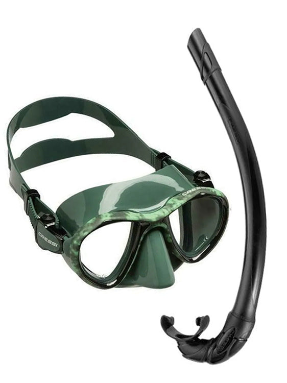 Cressi Metis Corsica Snorkel Set Green