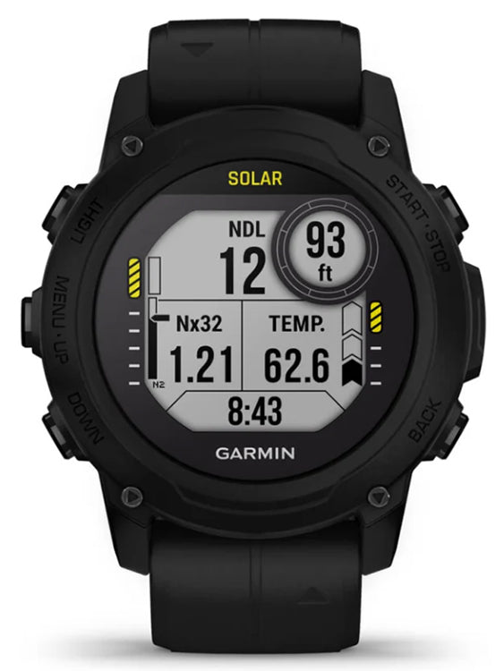 Garmin Descent G1 Solar Dive Computer Black Front