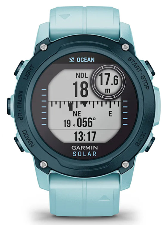 Garmin Descent G1 Solar Dive Computer Ocean Azure Compass