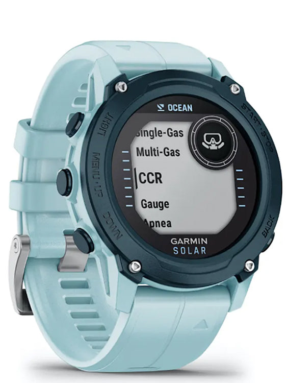 Garmin Descent G1 Solar Dive Computer Ocean Azure Dive Modes