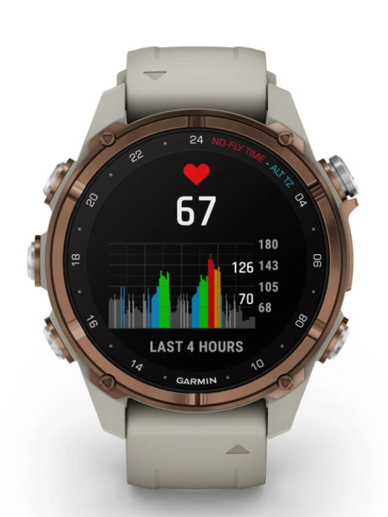 Garmin Descent Mk3i 43mm Dive Computer Front Heart Rate