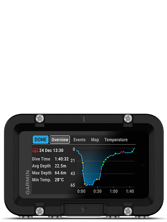 Garmin Descent X50i Dive Computer Dive Log