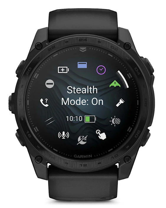 Garmin Tactix 8 AMOLED 51mm Front Stealth Mode