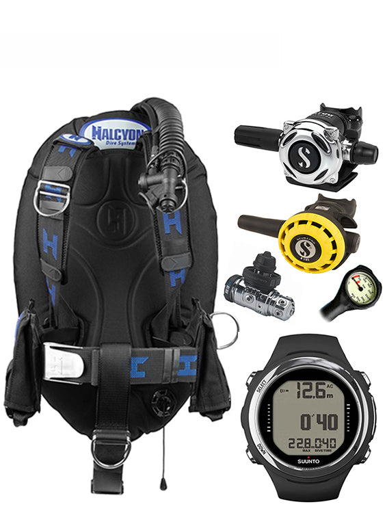 Halcyon Infinity, Scubapro MK19 Regulator Set & Dive Computer (Scuba Package)