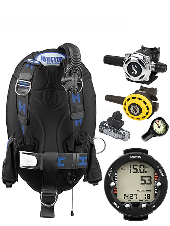 Halcyon Infinity, Scubapro MK19 Regulator Set & Dive Computer (Scuba Package)