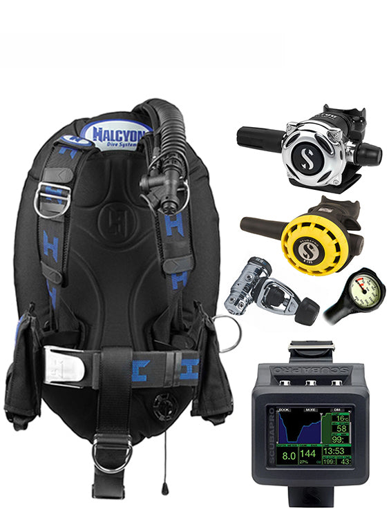 Halcyon Infinity, Scubapro MK19 Regulator Set & Dive Computer (Scuba Package)