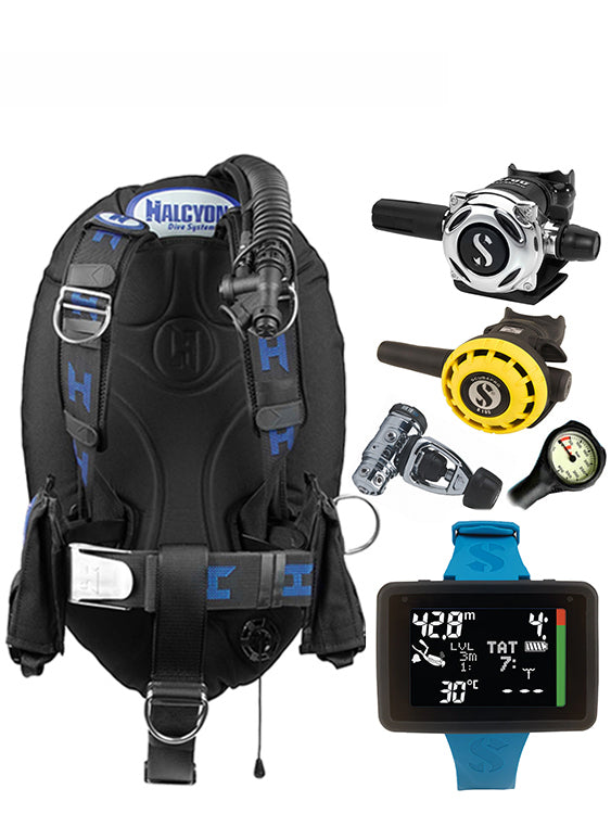 Halcyon Infinity, Scubapro MK19 Regulator Set & Dive Computer (Scuba Package)