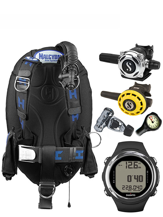 Halcyon Infinity, Scubapro MK19 Regulator Set & Dive Computer (Scuba Package)