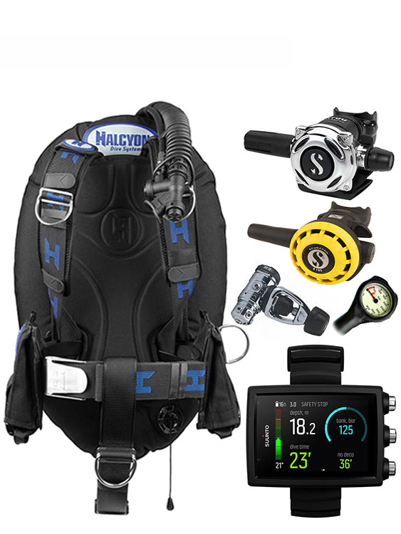 Halcyon Infinity, Scubapro MK19 Regulator Set & Dive Computer (Scuba Package)