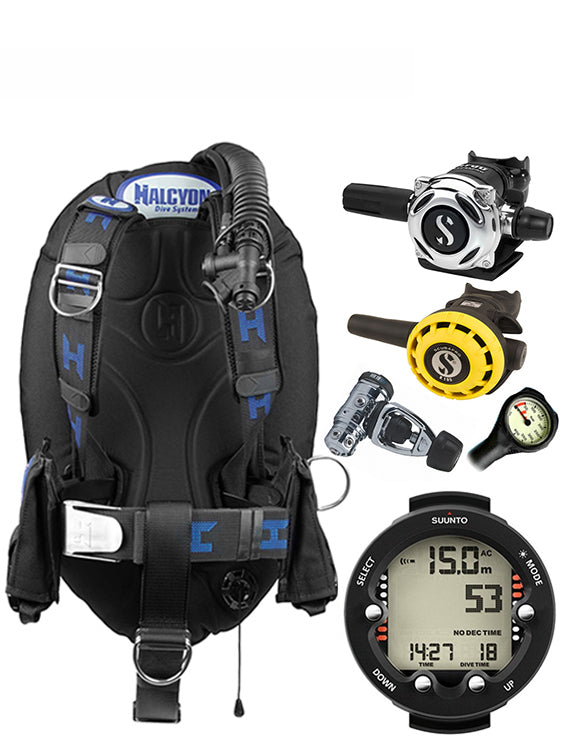 Halcyon Infinity, Scubapro MK19 Regulator Set & Dive Computer (Scuba Package)