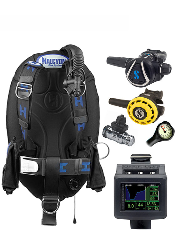 Halcyon Infinity, Scubapro MK19 Regulator Set & Dive Computer (Scuba Package)