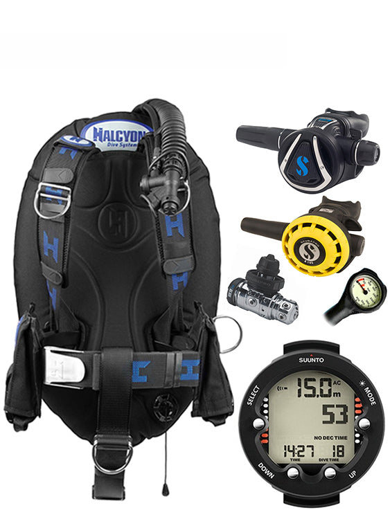 Halcyon Infinity, Scubapro MK19 Regulator Set & Dive Computer (Scuba Package)