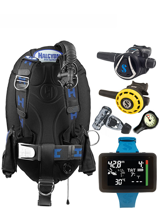 Halcyon Infinity, Scubapro MK19 Regulator Set & Dive Computer (Scuba Package)