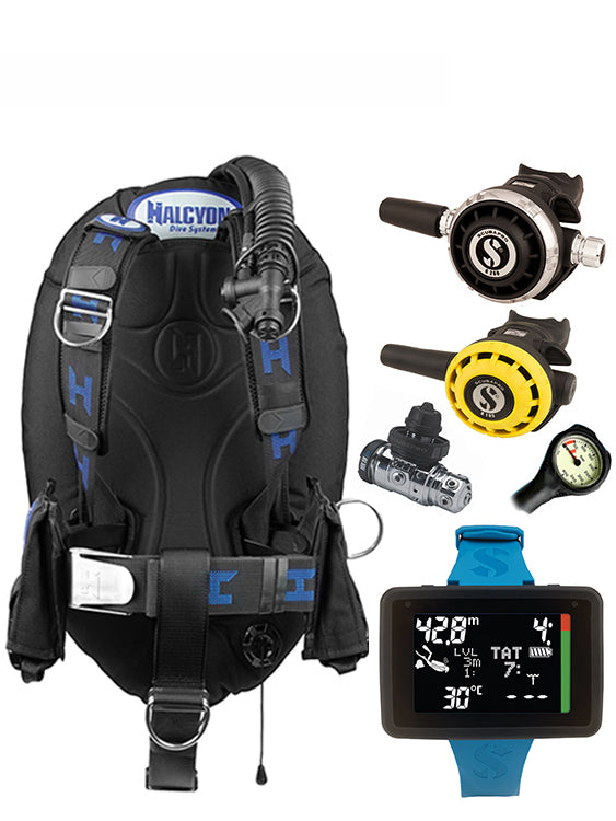 Halcyon Infinity, Scubapro MK19 Regulator Set & Dive Computer (Scuba Package)