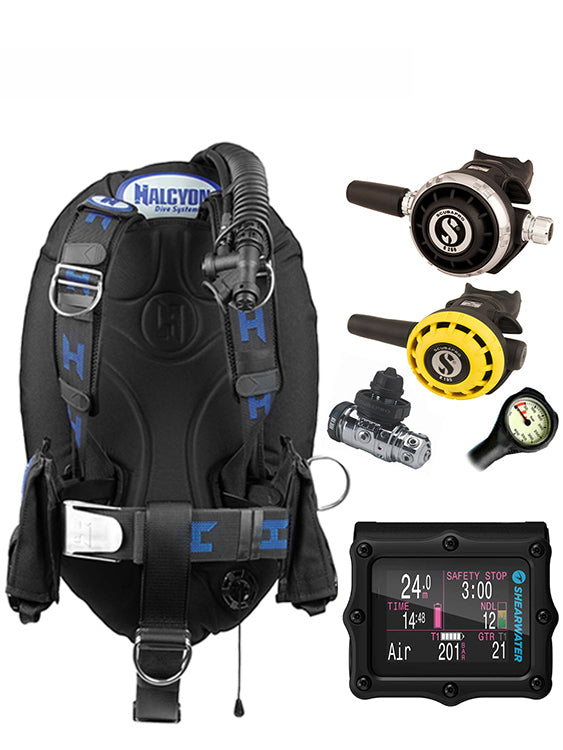 Halcyon Infinity, Scubapro MK19 Regulator Set & Dive Computer (Scuba Package)