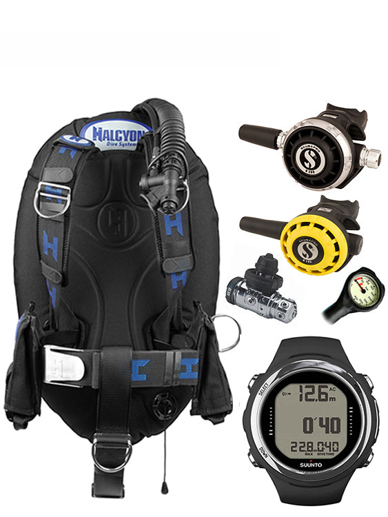 Halcyon Infinity, Scubapro MK19 Regulator Set & Dive Computer (Scuba Package)