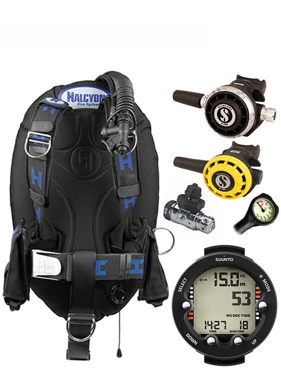 Halcyon Infinity, Scubapro MK19 Regulator Set & Dive Computer (Scuba Package)