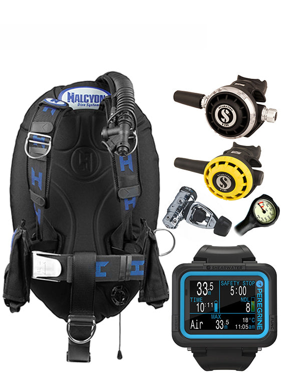 Halcyon Infinity, Scubapro MK19 Regulator Set & Dive Computer (Scuba Package)