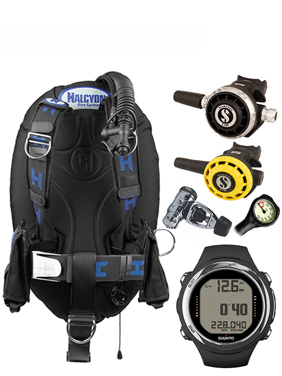 Halcyon Infinity, Scubapro MK19 Regulator Set & Dive Computer (Scuba Package)