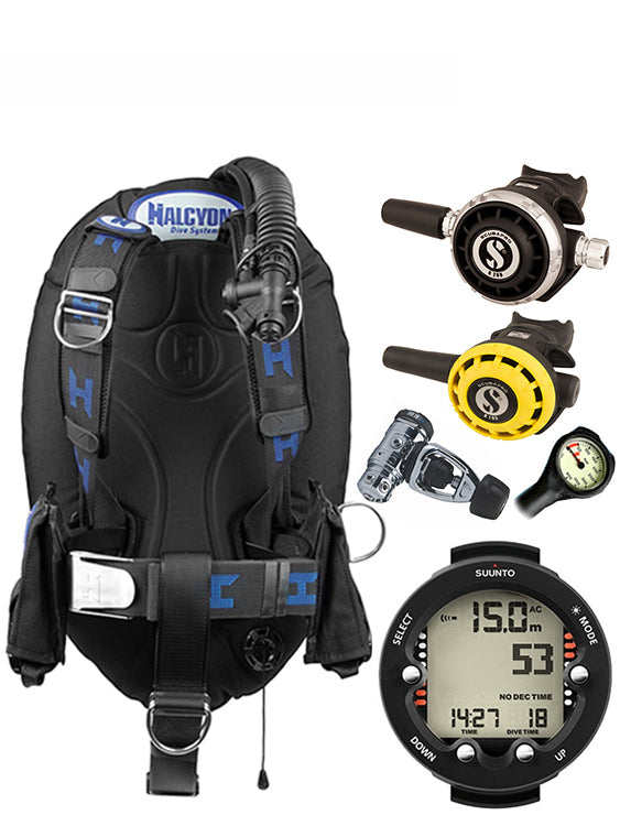 Halcyon Infinity, Scubapro MK19 Regulator Set & Dive Computer (Scuba Package)