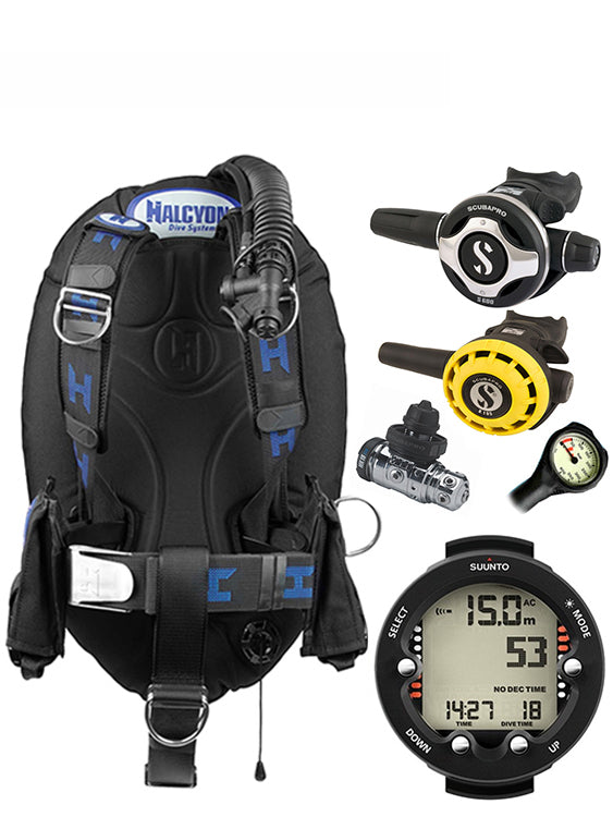 Halcyon Infinity, Scubapro MK19 Regulator Set & Dive Computer (Scuba Package)