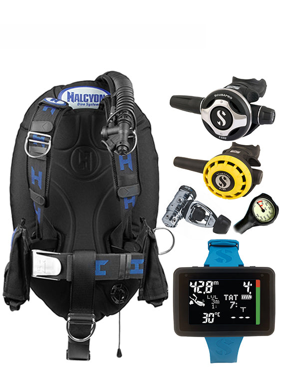 Halcyon Infinity, Scubapro MK19 Regulator Set & Dive Computer (Scuba Package)