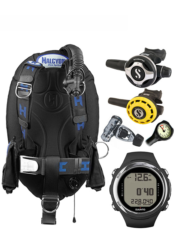 Halcyon Infinity, Scubapro MK19 Regulator Set & Dive Computer (Scuba Package)