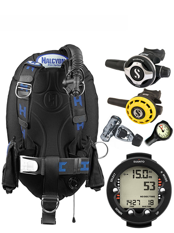 Halcyon Infinity, Scubapro MK19 Regulator Set & Dive Computer (Scuba Package)