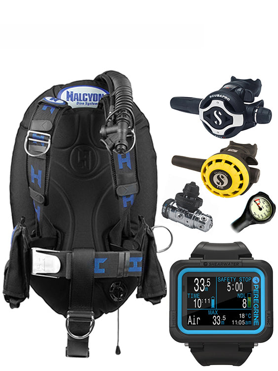 Halcyon Infinity, Scubapro MK19 Regulator Set & Dive Computer (Scuba Package)