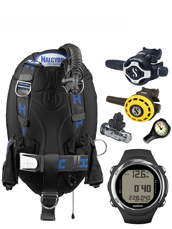 Halcyon Infinity, Scubapro MK19 Regulator Set & Dive Computer (Scuba Package)