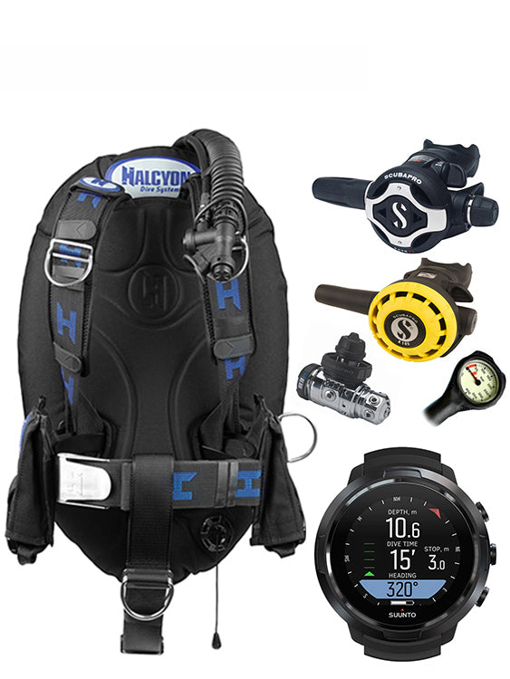 Halcyon Infinity, Scubapro MK19 Regulator Set & Dive Computer (Scuba Package)