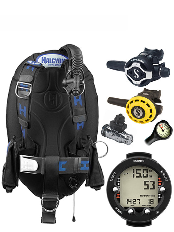 Halcyon Infinity, Scubapro MK19 Regulator Set & Dive Computer (Scuba Package)