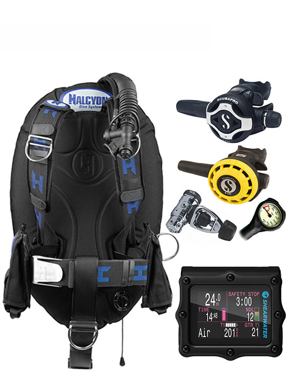 Halcyon Infinity, Scubapro MK19 Regulator Set & Dive Computer (Scuba Package)