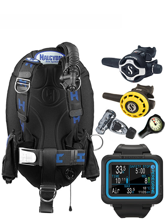 Halcyon Infinity, Scubapro MK19 Regulator Set & Dive Computer (Scuba Package)