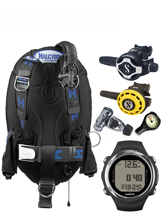 Halcyon Infinity, Scubapro MK19 Regulator Set & Dive Computer (Scuba Package)