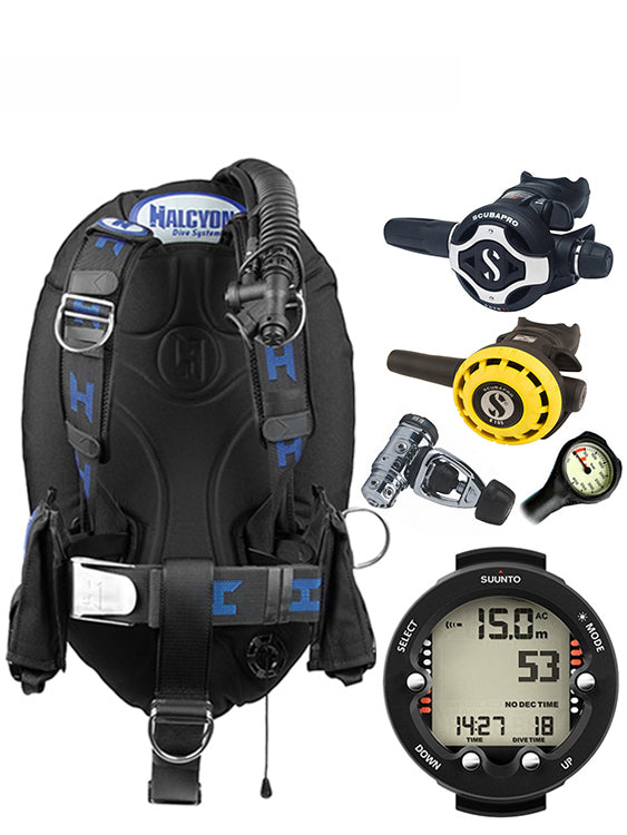 Halcyon Infinity, Scubapro MK19 Regulator Set & Dive Computer (Scuba Package)