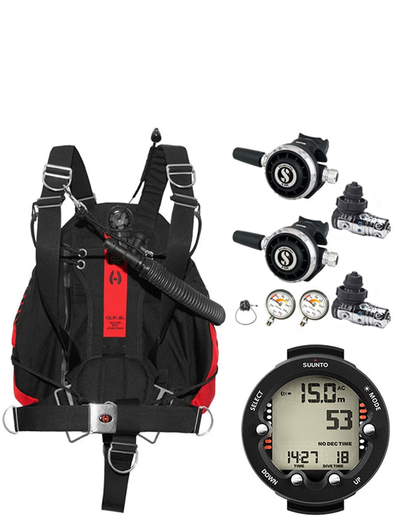 Hollis Katana 2, Scubapro Sidemount Regulator & Dive Computer (Sidemount Package)