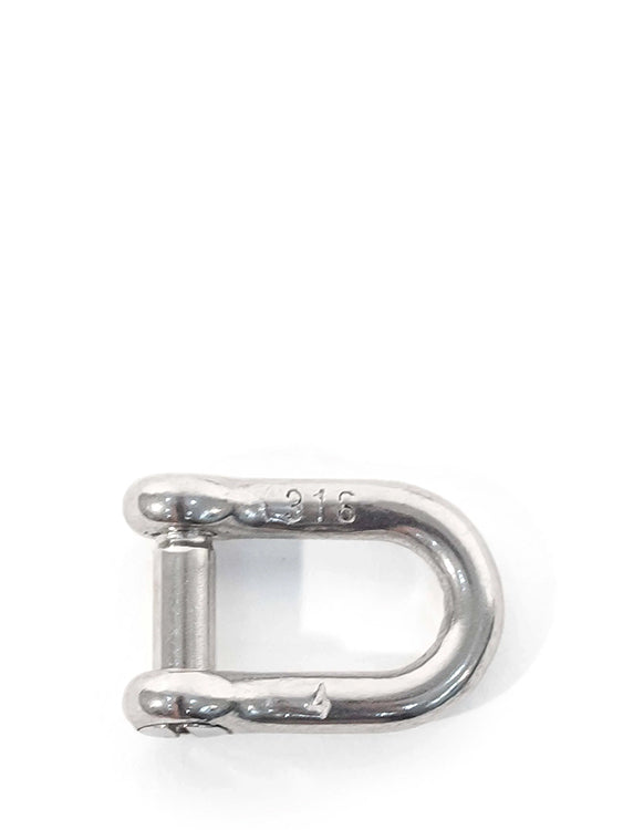 Huntmaster D Shackle Flat Lock 4mm Heavy Duty