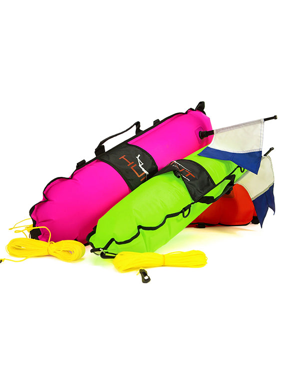 Huntmaster Scout Gen 1 Torpedo Inflatable Float 90cm All Colours with Flag