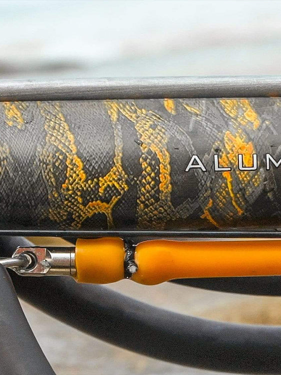 Huntmaster Wigun Aluminium Open-head Speargun Camo Series Blaze Camo Lifestyle Side