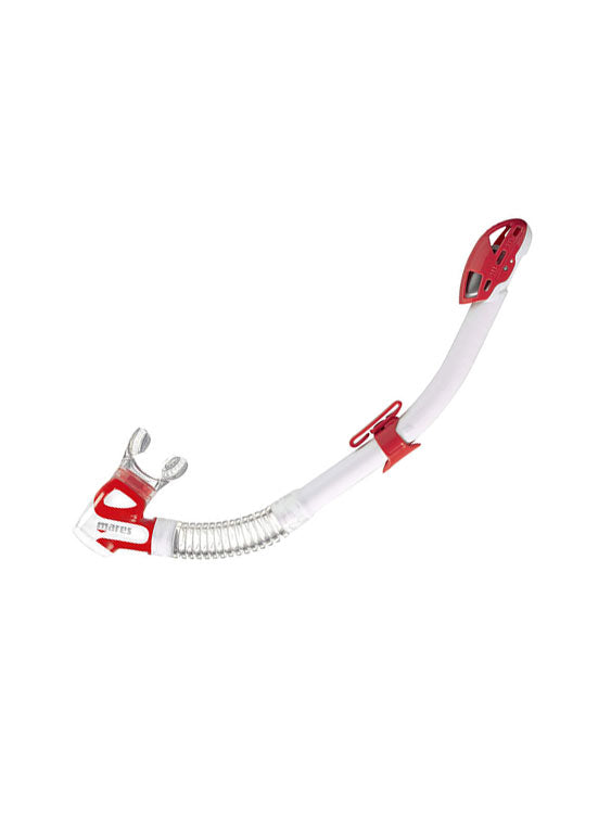 Mares Rebel Dry Snorkel - White/Red Clearance ($39) | ODG Australia