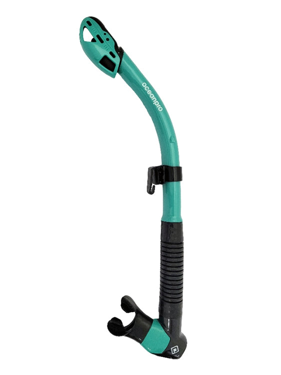 Ocean Pro Typhoon Dry Snorkel Teal Black