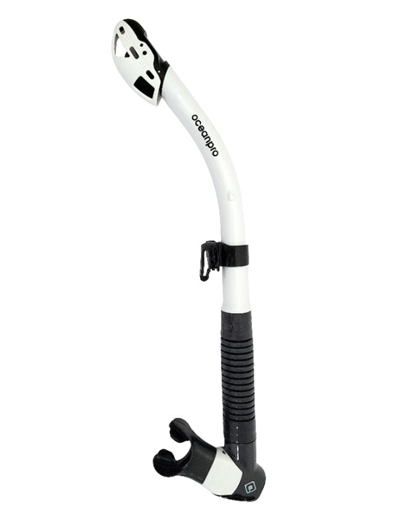 Ocean Pro Typhoon Dry Snorkel White Black