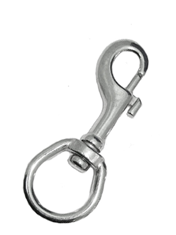 Swivel Bolt Snap (Stainless Steel, Round Eye, 10cm)