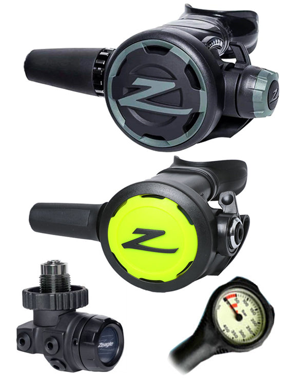 Zeagle F8 Regulator Set (DIN) & Free Termo Gauge